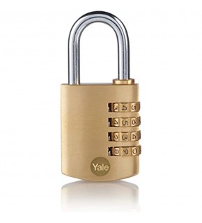 Yale Kilit Şifreli Pirinç Asma Kilit 30 mm (Blister) - Y150B/30/125/1/B