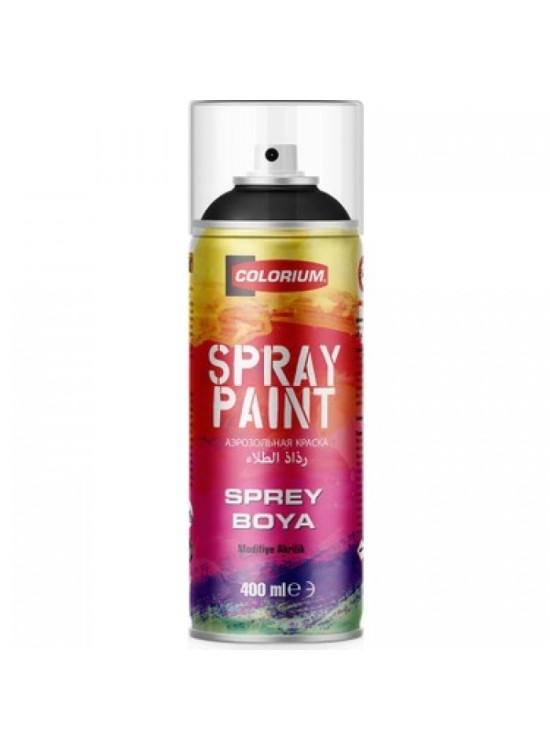 Colorium Rainbow Akrilik Sprey Boya 400 Ml Parlak Beyaz TAB405 (RAL 9010-P)