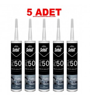 Selsil PU 50 Pro Otomastik Yapıştırıcı 280 ml (5 Adet)